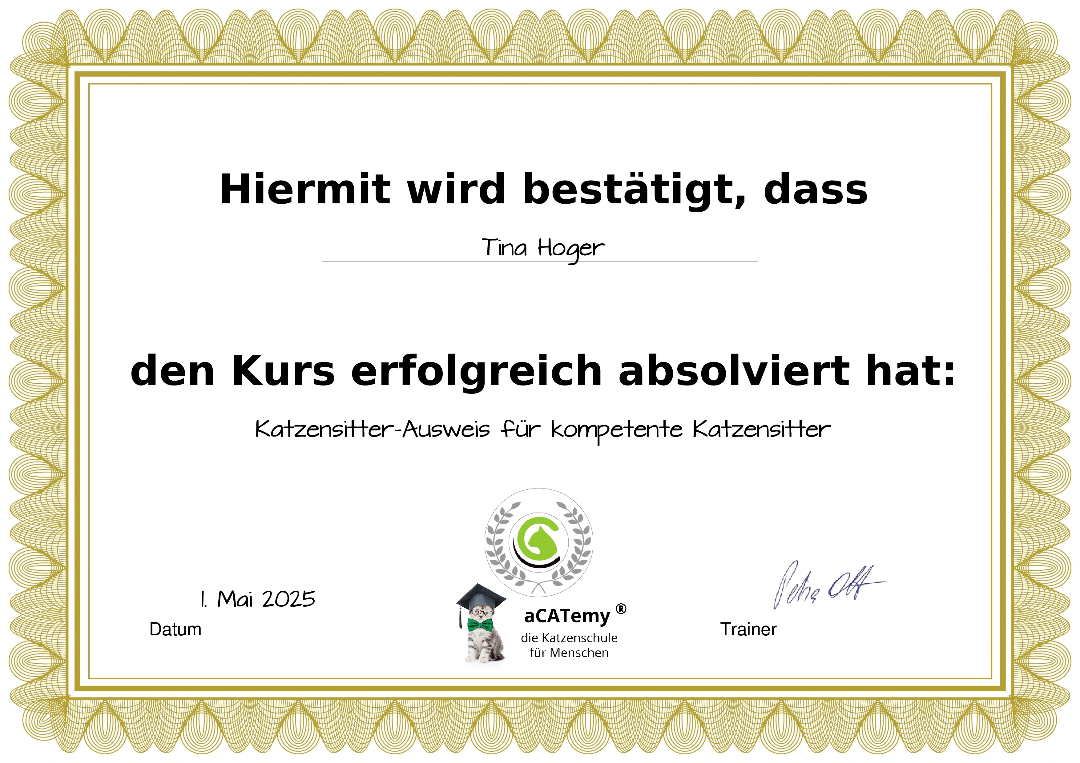 katze von katzen glück